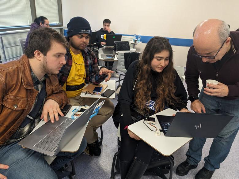 Penn State Abington (near Philadelphia) students working on laptops