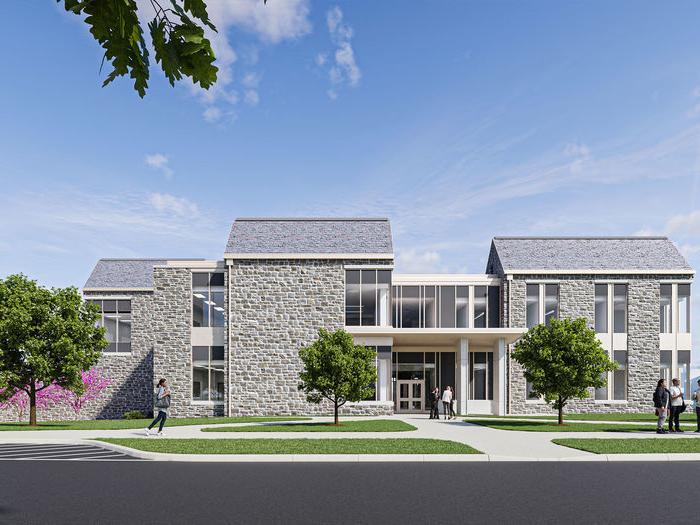 Rendering of building at Penn State Abington near Philadelphia